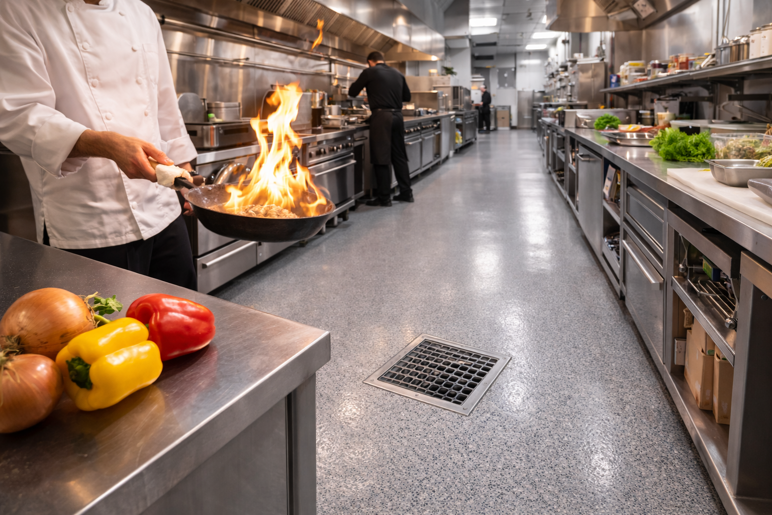 Is Epoxy Kitchen Flooring Suitable for Food and Beverage Environments?