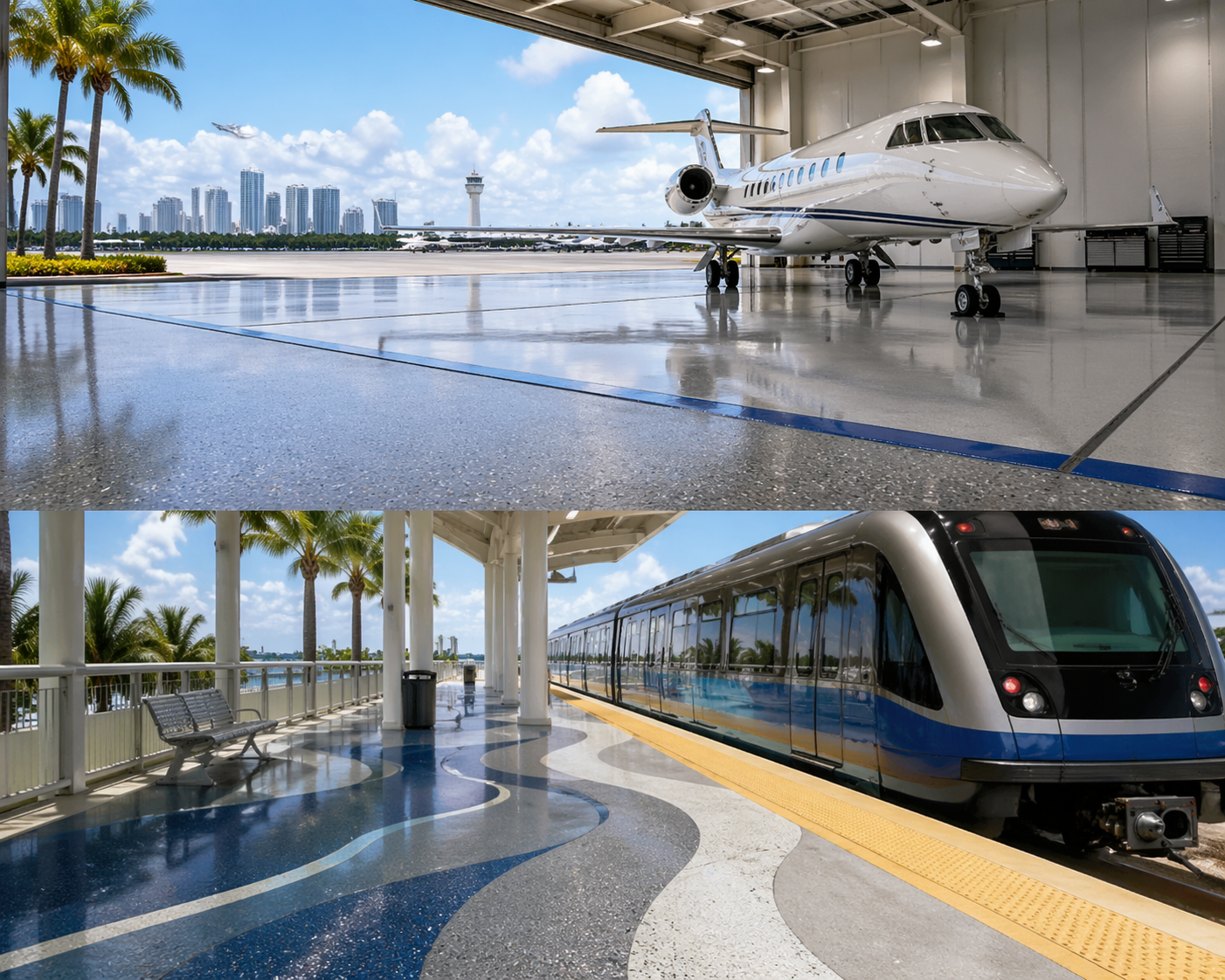 Professional Aviation and Transportation Industry Flooring in Florida​