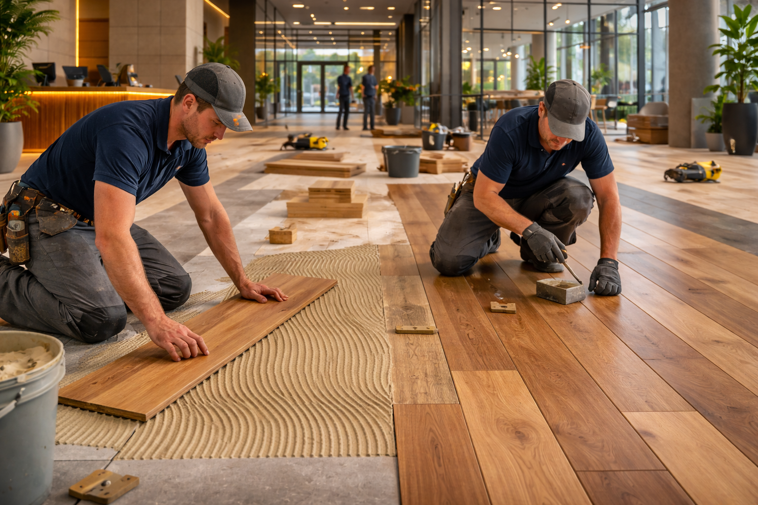 commercial floor installation