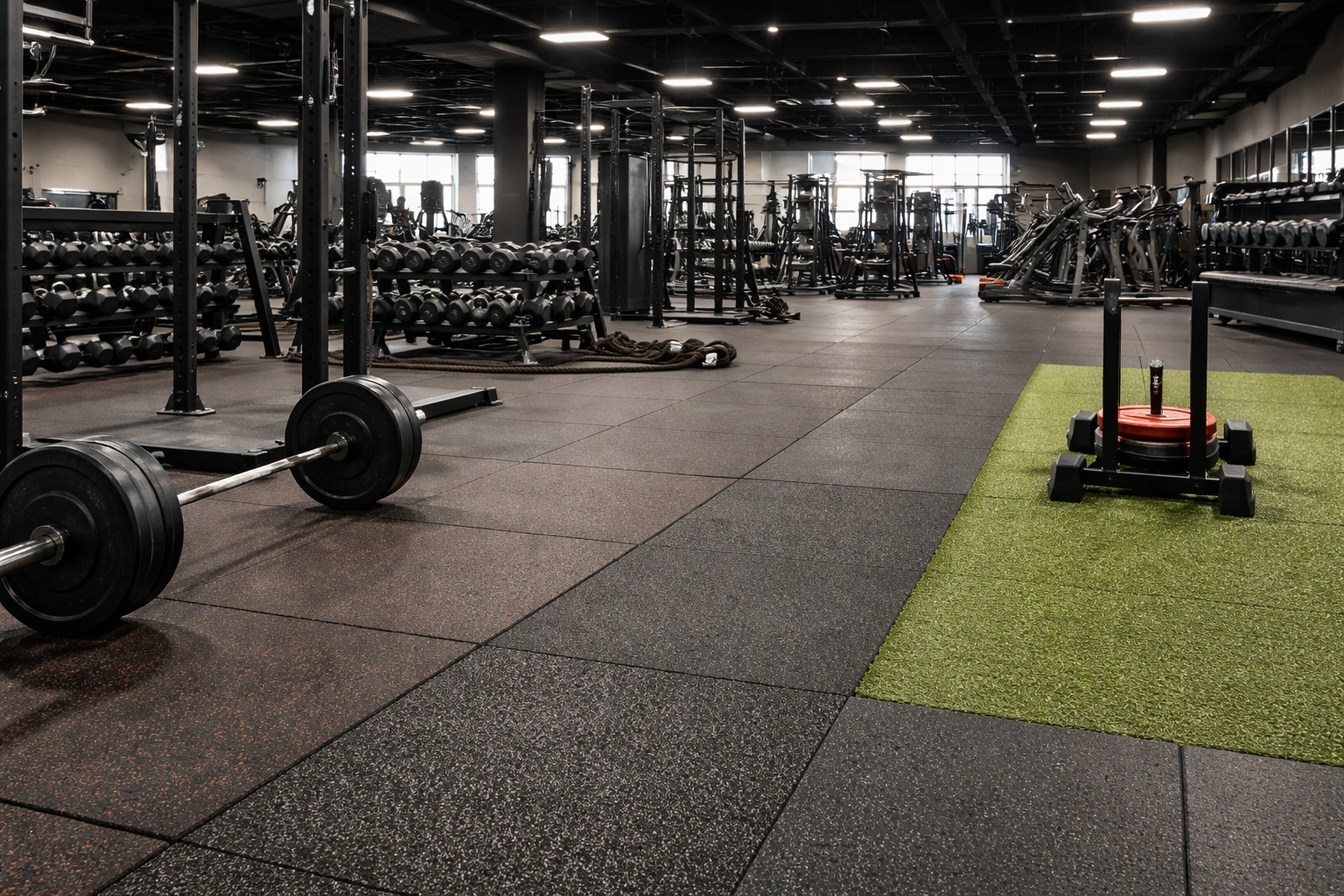 commercial gym flooring
