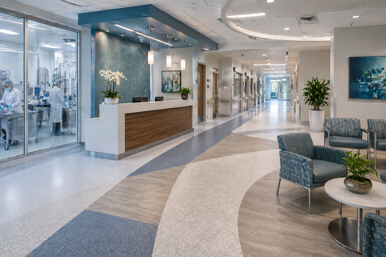 Which Flooring Systems Are Best for Hospitals, Labs, and Cleanrooms?