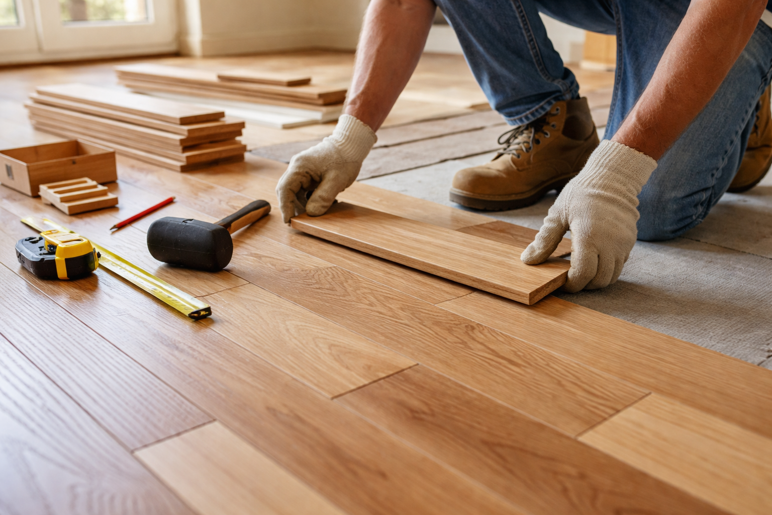 wood floor installation