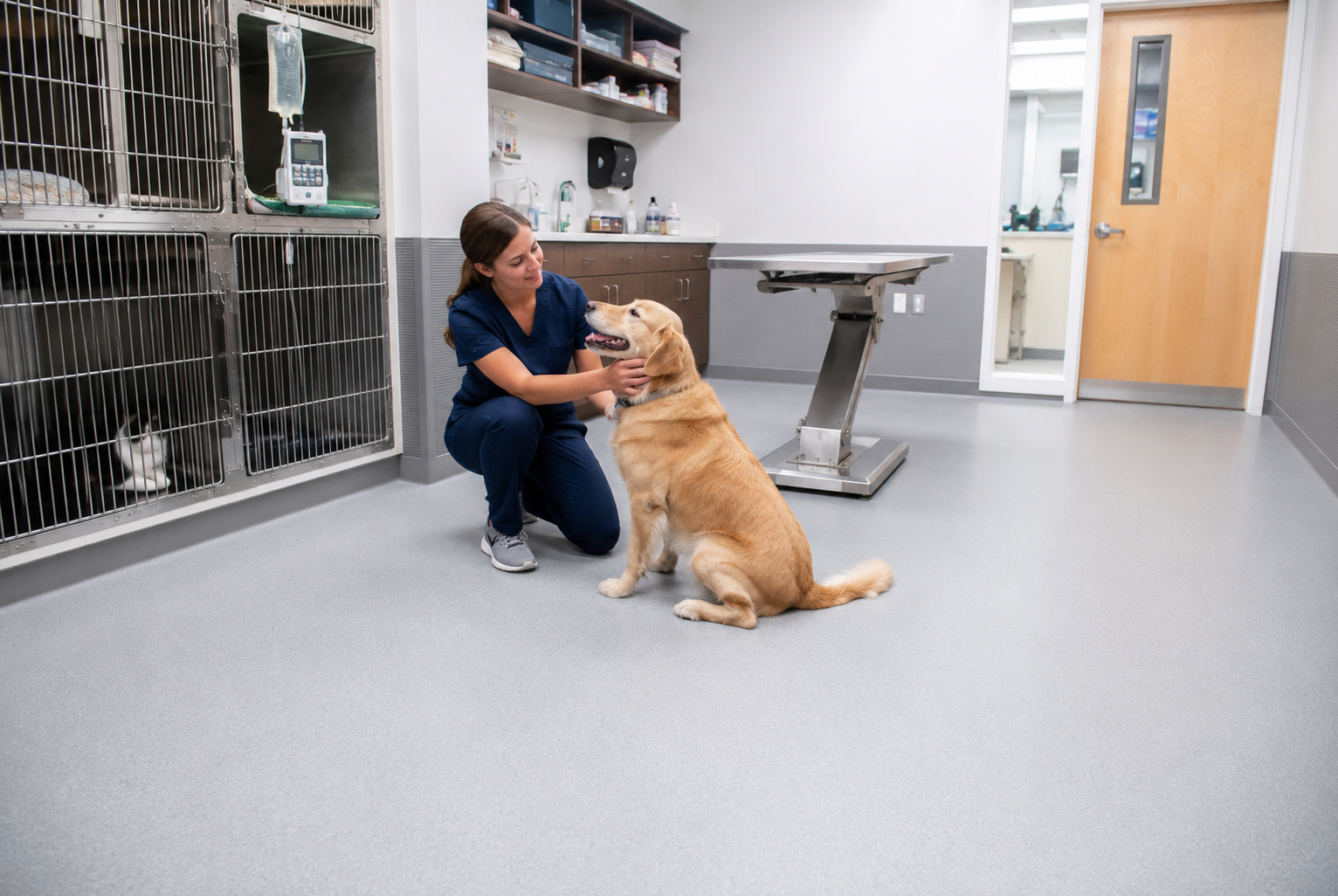 What Flooring Works Best for Veterinary Clinics and Animal Care Facilities?