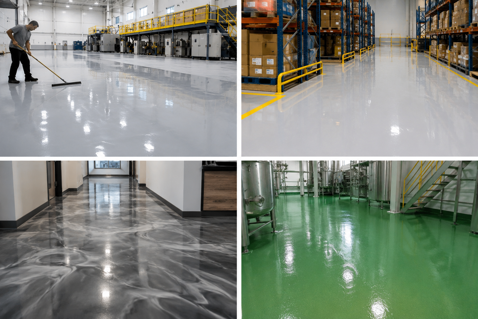 Types of Commercial Epoxy Flooring Systems